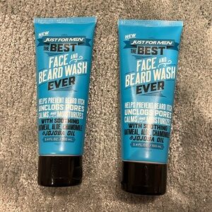 2 x Just For Men The Best Face & Beard Wash Ever
